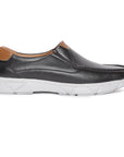 Paragon Stimulus Black Casual Slip-On Loafers for Men