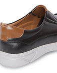 Paragon Stimulus Black Casual Slip-On Loafers for Men