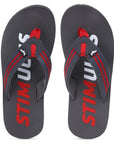 Stimulus FBSTG3005AP Grey Ultra-Comfortable And Stylish Lightweight Casual Flip Flops For Men