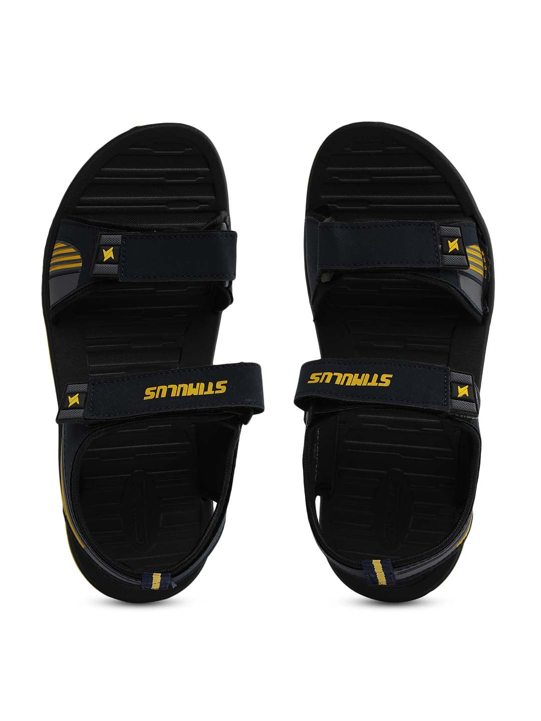 Stimulus EV3330G Yellow Stylish Lightweight Dailywear Dual Density Casual Sandals For Men