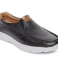 Paragon Stimulus Black Casual Slip-On Loafers for Men