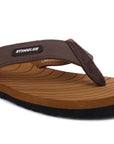 Stimulus FBSTG3004AP Brown Lightweight Washable Dailywear Durable Flip Flops For Men