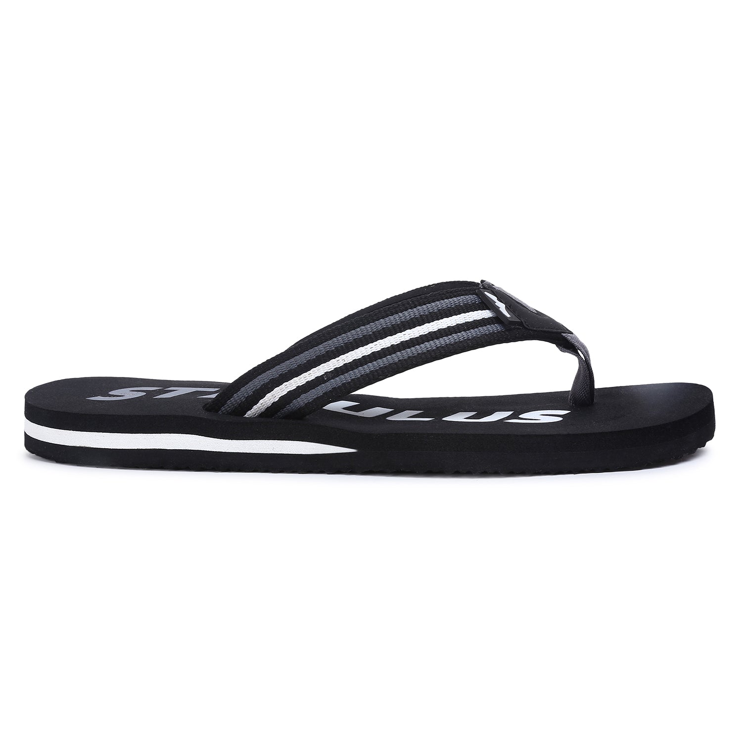 Stimulus FBSTG3005AP Black Ultra-Comfortable And Stylish Lightweight Casual Flip Flops For Men