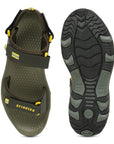 Stimulus FBSTG4000A Green Stylish Lightweight Dailywear Dual Density Casual Sandals For Men
