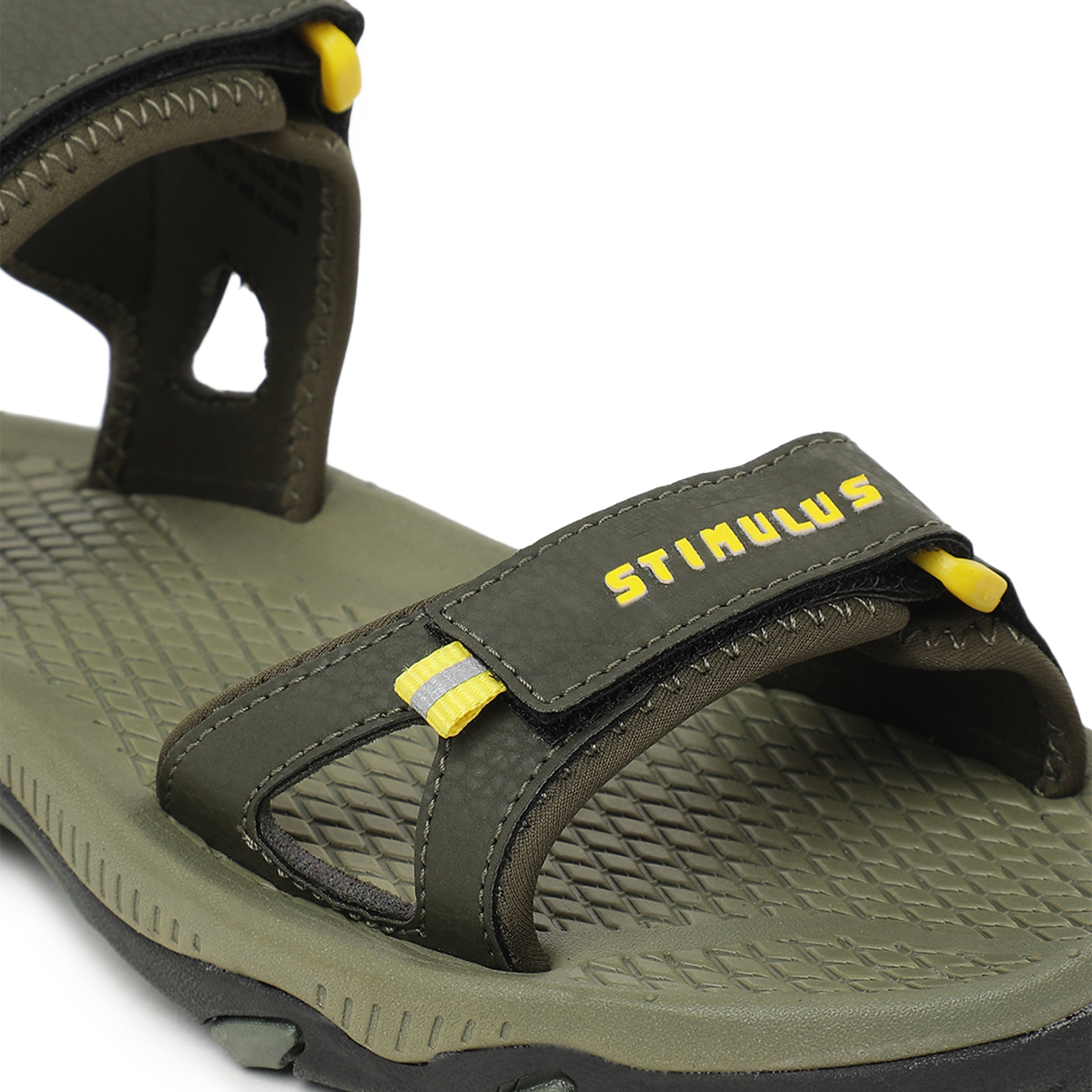 Stimulus FBSTG4000A Green Stylish Lightweight Dailywear Dual Density Casual Sandals For Men