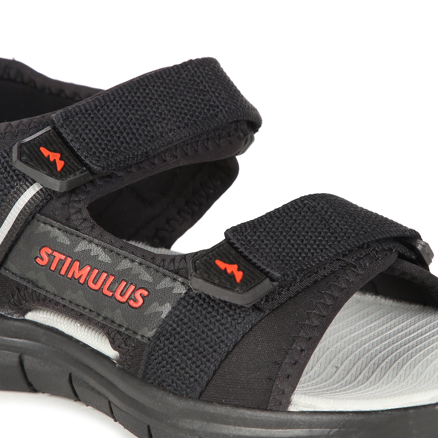 Men&#39;s Black Stimulus Sandals