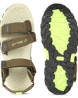 Stimulus FBSTG4004AP Black And Green Stylish Lightweight Dailywear Sports Sandals For Men