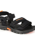 Stimulus FBSTG4004AP Black Stylish Lightweight Dailywear Sports Sandals For Men