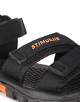 Stimulus FBSTG4004AP Black Stylish Lightweight Dailywear Sports Sandals For Men
