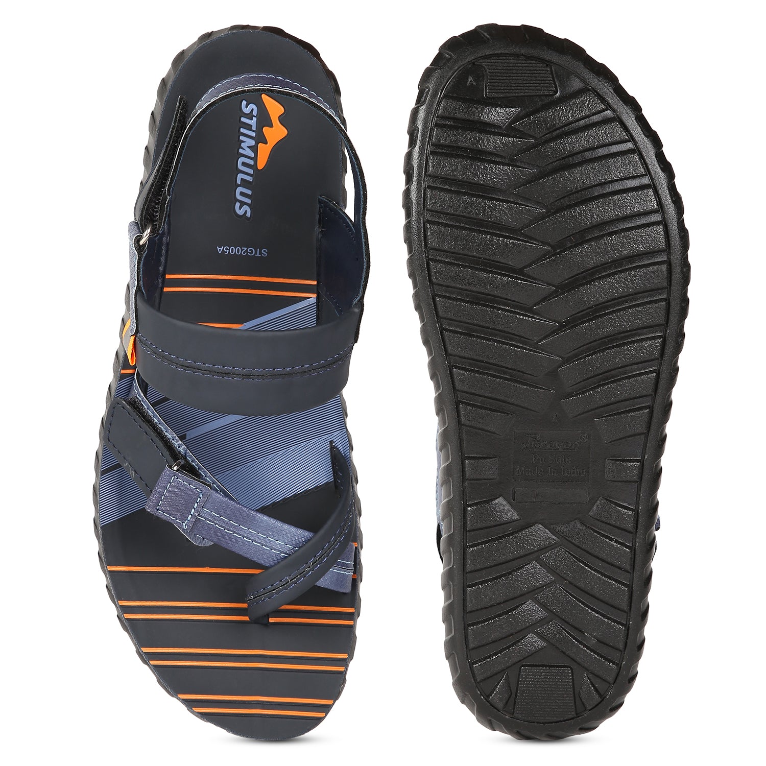 Stimulus PUSTG2005A Blue Stylish Lightweight Dailywear Casual Sandals For Men