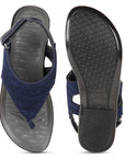 Stimulus PUSTL2016A Blue Stylish Lightweight Dailywear Casual Sandals For Women
