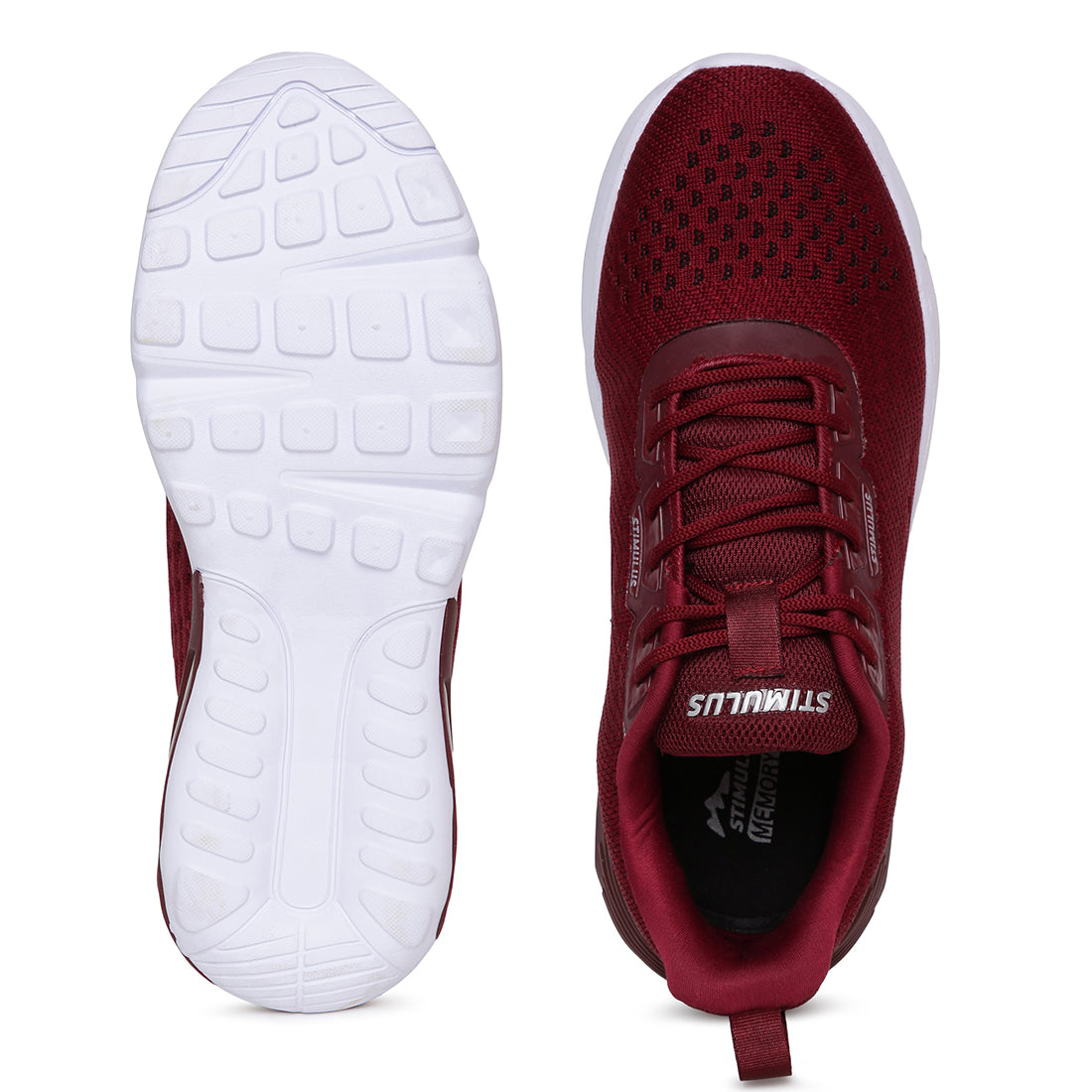 Men&#39;s Maroon Stimulus Sports Shoes