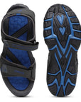 Stimulus FB9070G Grey And Blue Stylish Lightweight Dailywear Sports Sandals For Men