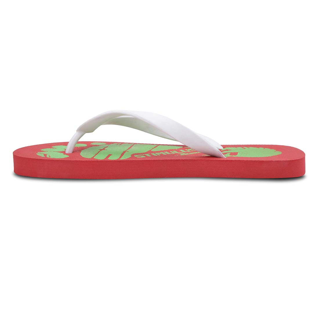 Stimulus HW0053G Red Lightweight Washable Dailywear Durable Flip Flops For Men