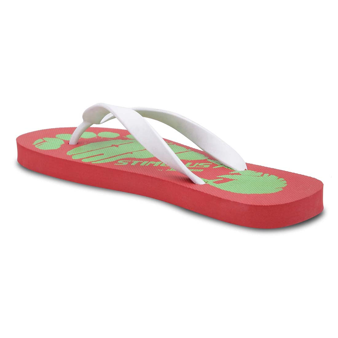 Stimulus HW0053G Red Lightweight Washable Dailywear Durable Flip Flops For Men