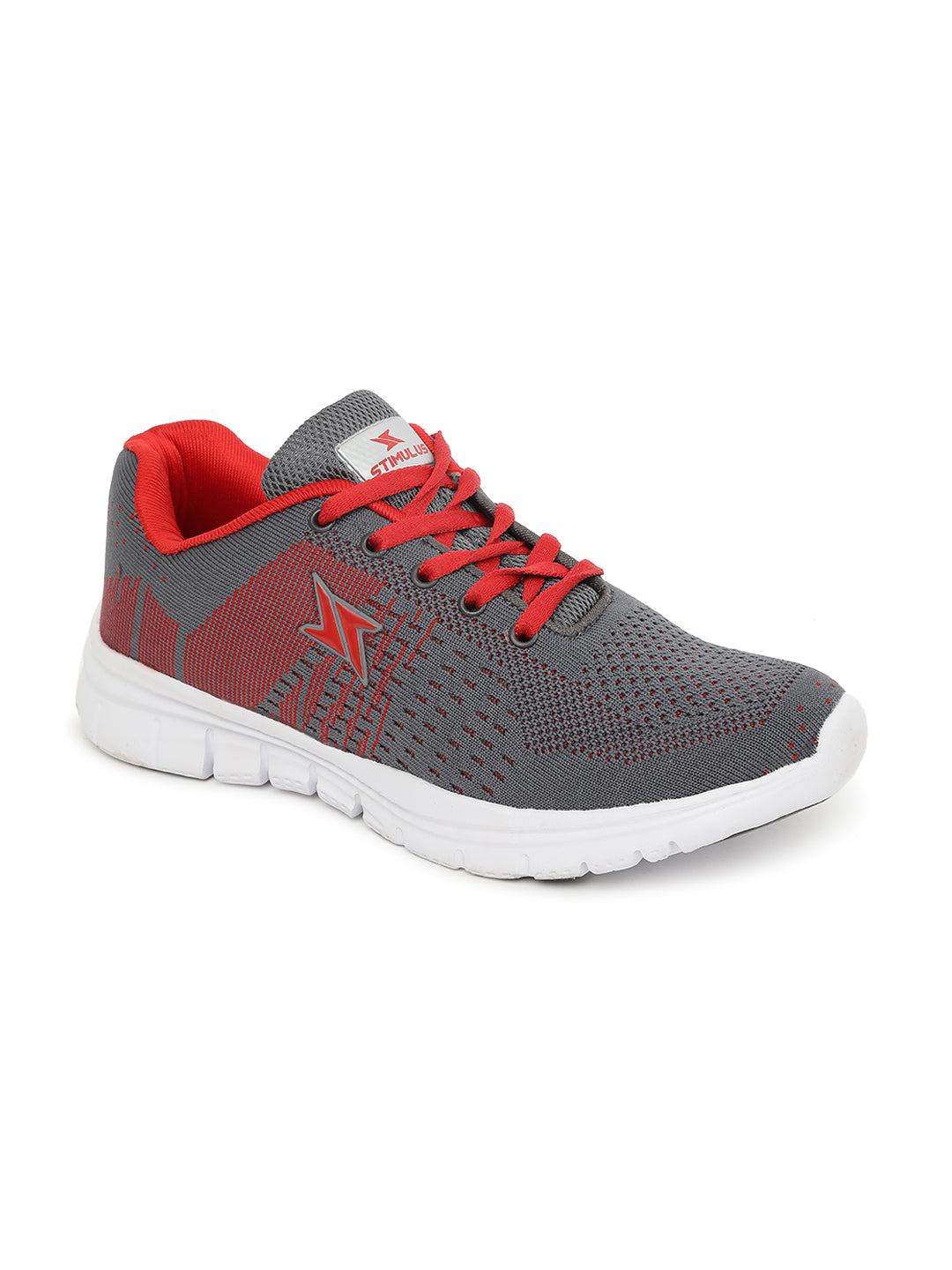 Men&#39;s Stimulus Grey-Red Sports Shoes