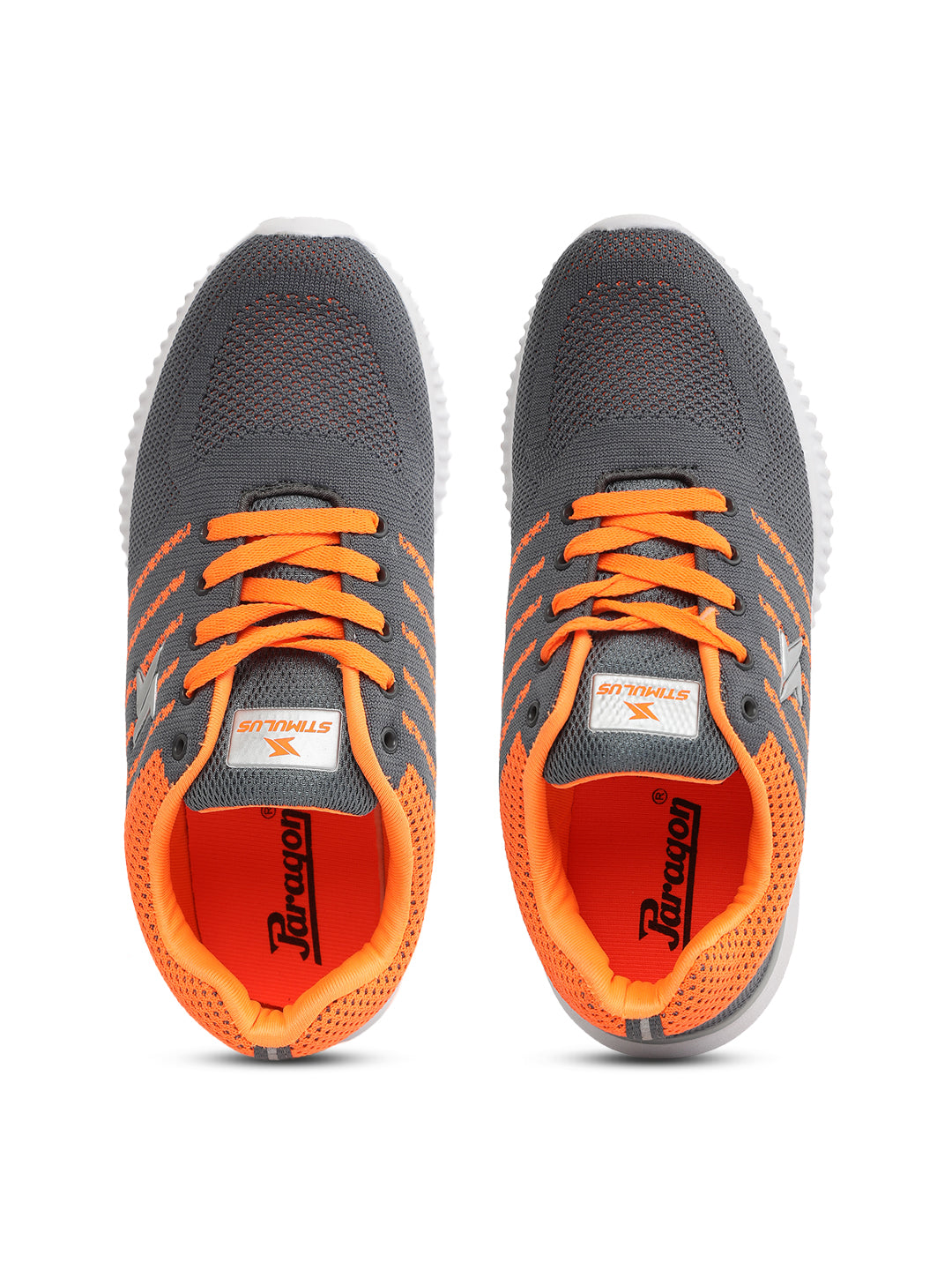 Men&#39;s Stimulus Grey-Orange Sports Shoes
