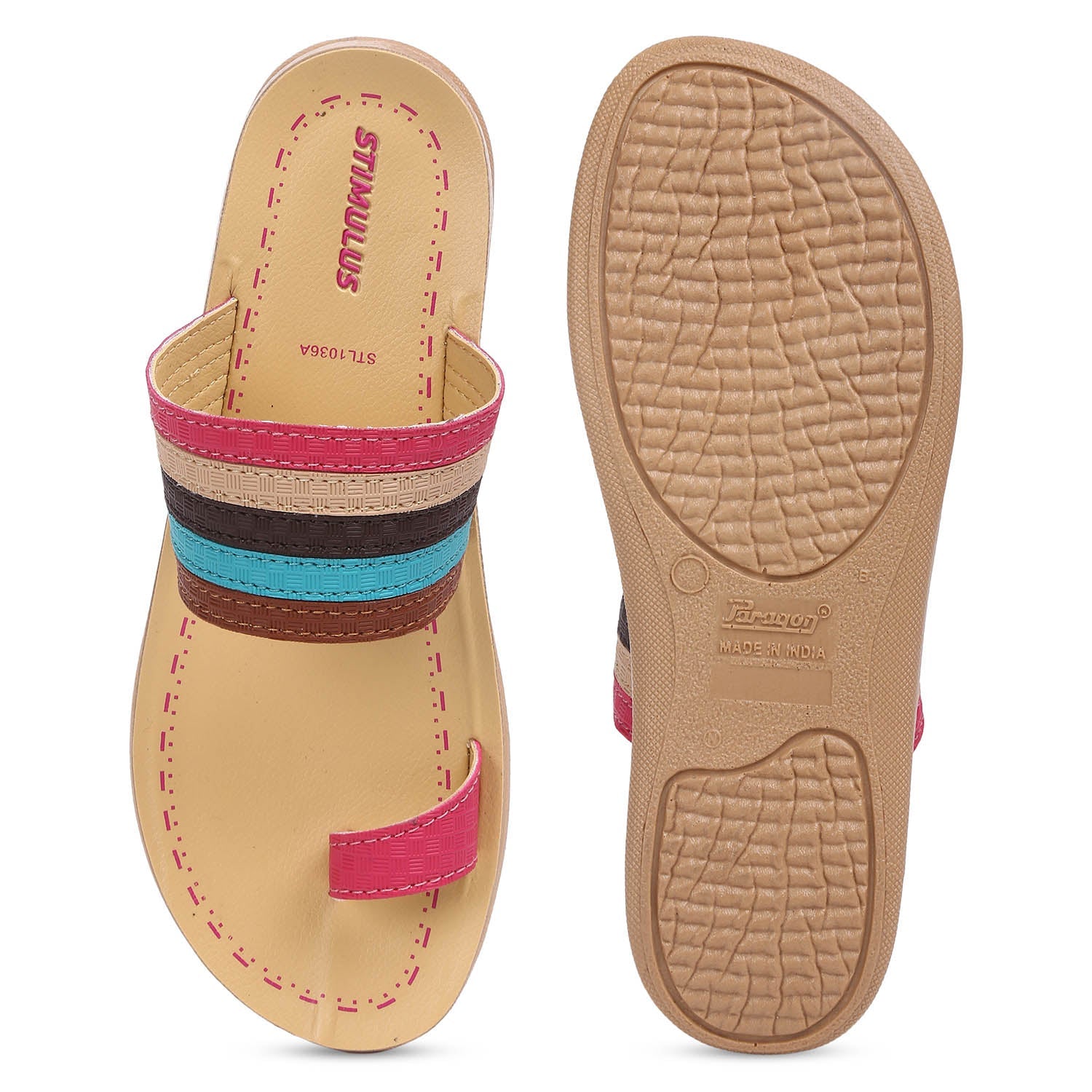 Women&#39;s Pink Stimulus Flip Flops